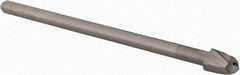 Accupro - 3/16" Diam, 9/32" LOC, 2 Flute Solid Carbide Ball End Mill - Uncoated, Single End, 2-1/2" OAL, 1/8" Shank Diam, Spiral Flute - USA Tool & Supply