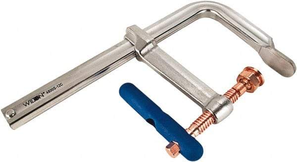 Wilton - 7" Deep Throat, 12" Max Capacity, Standard Sliding Arm Clamp - 4,880 Lb Clamping Pressure - USA Tool & Supply