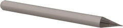 Accupro - 0.014" Diam, 0.021" LOC, 4 Flute Solid Carbide Ball End Mill - Uncoated, Single End, 1-1/2" OAL, 1/8" Shank Diam, Spiral Flute - USA Tool & Supply