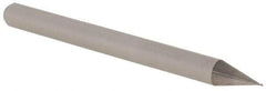 Accupro - 0.01" Diam, 0.015" LOC, 4 Flute Solid Carbide Ball End Mill - Uncoated, Single End, 1-1/2" OAL, 1/8" Shank Diam, Spiral Flute - USA Tool & Supply