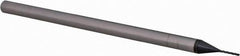 Accupro - 0.02" Diam, 0.16" LOC, 3 Flute Solid Carbide Ball End Mill - AlTiN Finish, Single End, 2-1/2" OAL, 1/8" Shank Diam, Spiral Flute - USA Tool & Supply