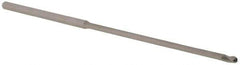 Accupro - 3/32" Diam, 0.139" LOC, 3 Flute Solid Carbide Ball End Mill - Uncoated, Single End, 4" OAL, 1/8" Shank Diam, Spiral Flute - USA Tool & Supply