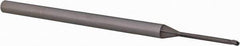 Accupro - 0.045" Diam, 0.067" LOC, 3 Flute Solid Carbide Ball End Mill - Uncoated, Single End, 2-1/2" OAL, 1/8" Shank Diam, Spiral Flute - USA Tool & Supply
