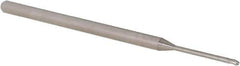 Accupro - 0.05" Diam, 0.075" LOC, 3 Flute Solid Carbide Ball End Mill - Uncoated, Single End, 2-1/2" OAL, 1/8" Shank Diam, Spiral Flute - USA Tool & Supply