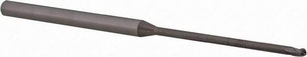 Accupro - 1/16" Diam, 0.093" LOC, 3 Flute Solid Carbide Ball End Mill - Uncoated, Single End, 2-1/2" OAL, 1/8" Shank Diam, Spiral Flute - USA Tool & Supply
