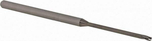 Accupro - 1/16" Diam, 0.093" LOC, 3 Flute Solid Carbide Ball End Mill - Uncoated, Single End, 2-1/2" OAL, 1/8" Shank Diam, Spiral Flute - USA Tool & Supply
