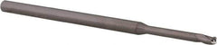 Accupro - 0.085" Diam, 0.127" LOC, 3 Flute Solid Carbide Ball End Mill - Uncoated, Single End, 2-1/2" OAL, 1/8" Shank Diam, Spiral Flute - USA Tool & Supply