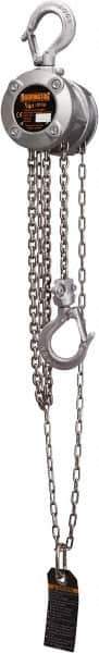 Harrington Hoist - 500 Lb Lifting Capacity, 20' Lift Height, Hand Hoist - Made from Chain - USA Tool & Supply