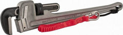 Proto - 24" Aluminum Tethered Straight Pipe Wrench - 4" Pipe Capacity - USA Tool & Supply