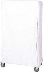 Quantum Storage - 18" Wide, 74" High, Open Shelving Accessory/Component - Nylon, 72" Long, Use with Wire Shelving Units (WR Series) - USA Tool & Supply