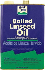Klean-Strip - 4 Qt Metal Can Clear Wood Stain - Boiled Linseed Oil-Based, 0 g/L VOC Content - USA Tool & Supply