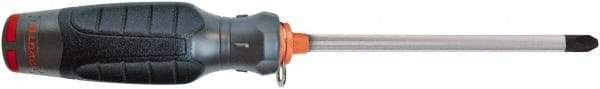 Proto - #3, 10-3/8" OAL, Tethered Phillips Screwdriver - 6" Blade Length, Round Shank, Ergonomic Handle - USA Tool & Supply