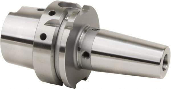 HAIMER - 3/8" Hole Diam, HSK63A Taper Shank Shrink Fit Tool Holder & Adapter - 130mm Projection, 23.88mm Nose Diam, 41.91mm Clamping Depth, 25,000 RPM, Through Coolant - Exact Industrial Supply