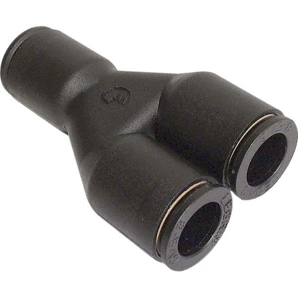 Legris - Plastic Push-To-Connect Tube Fittings Type: Union Y Tube Outside Diameter (mm): 10 x 12 - USA Tool & Supply