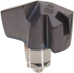 Iscar - Series ICM, 9.5mm Diam Grade IC907 140° Replaceable Drill Tip - Carbide, TiAlN/TiN Finish, 9 Seat Size - USA Tool & Supply