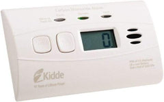 Kidde - 4-1/2 Inch Long x 1-1/2 Inch Wide, CO Alarm - 85 dB Decibel Rating, Lithium Battery Included, Tamper Resistant - USA Tool & Supply