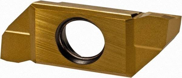 Iscar - 22SCIR Grade IC1008, Carbide Grooving Insert - 3.8mm Max Depth of Cut, 0.1mm Corner Radius, TiAlN/TiN Finish - USA Tool & Supply