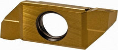 Iscar - 22SCIR Grade IC1008, Carbide Grooving Insert - 3.8mm Max Depth of Cut, 0.1mm Corner Radius, TiAlN/TiN Finish - USA Tool & Supply
