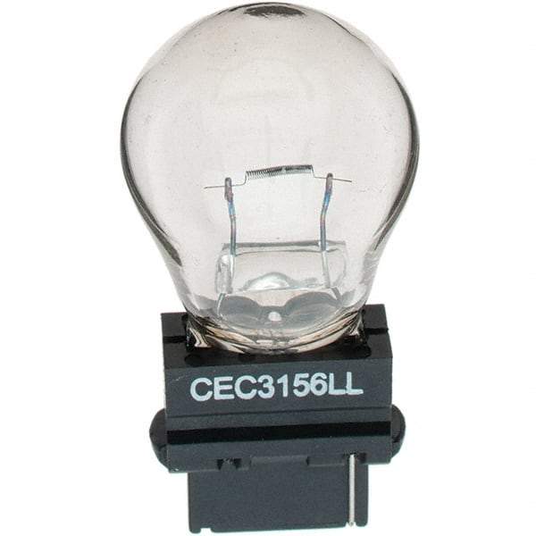 Import - 12.8 Volt, Incandescent Miniature & Specialty S8 Lamp - Plastic Wedge Base - USA Tool & Supply