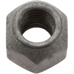 Value Collection - M12-1.5 Zinc Finish Open Wheel Nut - 21mm Hex, 18mm Overall Length, 60° Seat Angle - USA Tool & Supply