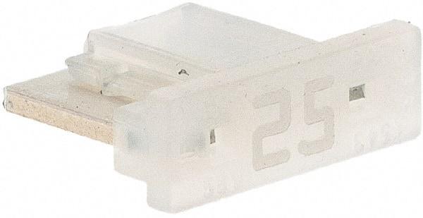 Littelfuse - 25 Amp, Automotive Fuse - 0.429" Long, Clear, Littlefuse LMIN025 - USA Tool & Supply