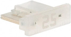 Littelfuse - 25 Amp, Automotive Fuse - 0.429" Long, Clear, Littlefuse LMIN025 - USA Tool & Supply