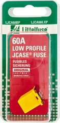 Littelfuse - 60 Amp, 58 VDC, Automotive Fuse - Yellow, Littlefuse LJCA060 - USA Tool & Supply