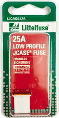 Littelfuse - 25 Amp, 58 VDC, Automotive Fuse - White, Littlefuse 895025 - USA Tool & Supply