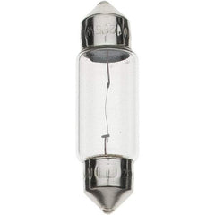 Import - 12 Volt, Incandescent Miniature & Specialty T3-1/4 Lamp - Festoon Cap Base - USA Tool & Supply