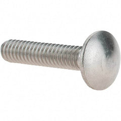 Value Collection - 1/4-20 UNC 1-1/4" Length Under Head, Standard Square Neck, Carriage Bolt - 18-8 Stainless Steel, Uncoated - USA Tool & Supply