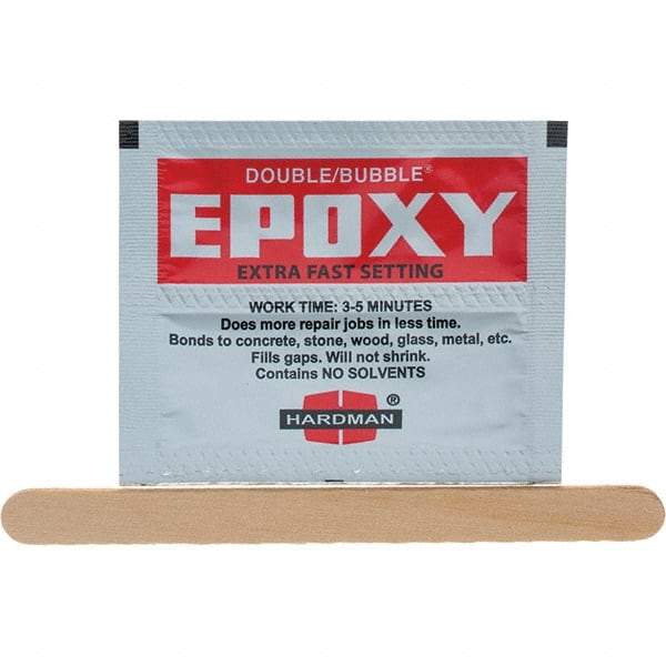 Made in USA - 3.5 g Pouch Two Part Epoxy - 3 min Working Time - USA Tool & Supply