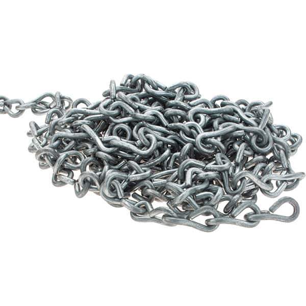 Peerless Chain - 0.162" Diam Single Jack Chain - 60 Lb Load Limit, #8 - USA Tool & Supply