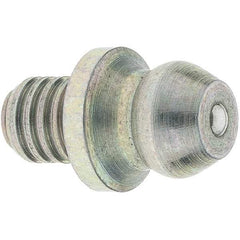 Value Collection - Straight Head Angle, 3/16 Thread Drive-In Grease Fitting - USA Tool & Supply