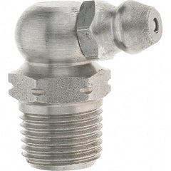 Value Collection - 90° Head Angle, 1/8-27 Stainless Steel Standard Grease Fitting - USA Tool & Supply