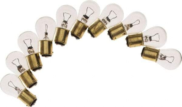 Value Collection - 12.8 Volt, Incandescent Miniature & Specialty S8 Lamp - Bayonet Base - USA Tool & Supply