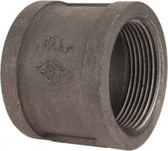 Value Collection - Size 2-1/2", Class 150, Malleable Iron Black Pipe Coupling (Right Hand) - 150 psi, Threaded End Connection - USA Tool & Supply