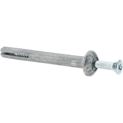 Powers Fasteners - 1/4" Diam, 1/4" Drill, 2-1/4" OAL, Hammer Drive Concrete Anchor - Zamac Alloy, Zinc-Plated Finish, Mushroom Head - USA Tool & Supply