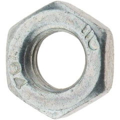 Import - M5x0.80 Metric Coarse Steel Right Hand Hex Jam Nut - 8mm Across Flats, 2.7mm High, Zinc-Plated Finish - USA Tool & Supply