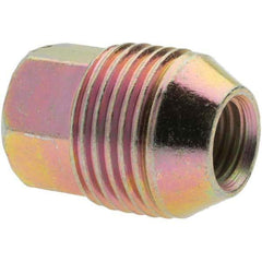 Value Collection - M12-1.5 Zinc Finish External Thread Wheel Nut - 19mm Hex, 31mm Overall Length, 60° Seat Angle - USA Tool & Supply