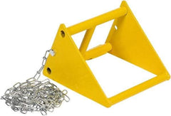 Vestil - 9-13/16" Wide x 8-1/4" High x 9-15/16" Deep, Steel Wheel Chock - USA Tool & Supply