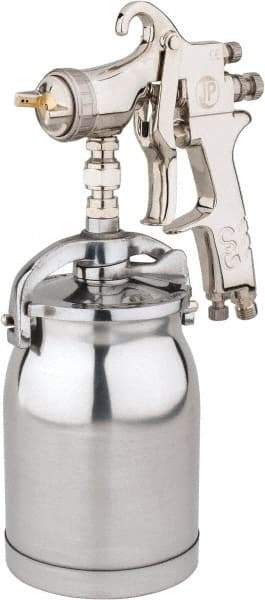 Value Collection - Pressure Feed Conventional Paint Spray Gun - 32 oz Capacity, 15 to 43 psi, 6.7 to 13.2 CFM - USA Tool & Supply