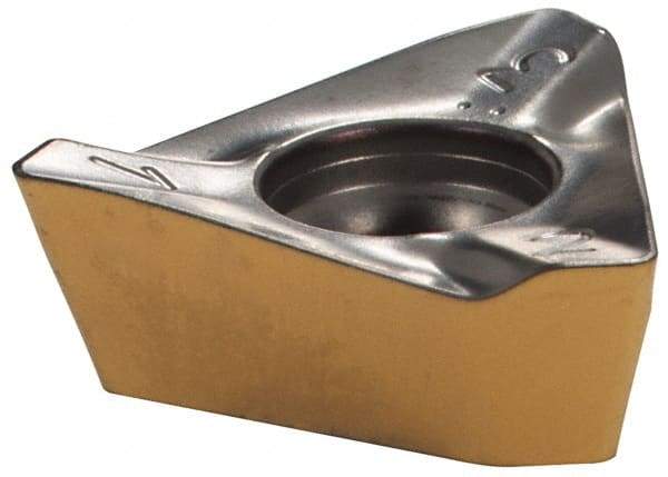 Iscar - HM390 TDKT1505 PDR Grade IC810 Carbide Milling Insert - AlTiN/TiN Finish, 0.23" Thick, 0.449" Inscribed Circle, 0.79mm Corner Radius - USA Tool & Supply