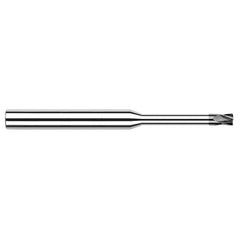 Diamond End Mills for Non-Ferrous Materials - CVD Diamond - 0.6200″ Cutter Diameter × 0.0100″ Radius × 0.0930″ (3/32″) Length of Cut × 0.5000″ (1/2″) Reach Carbide Corner Radius End Mill, 4 Flutes, CVD Diamond Coated - Exact Industrial Supply