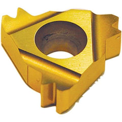 Tool-Flo - 27NR Internal Right Hand 8 API Round Laydown Threading Insert - Grade AC50D, AlTiN Coated Carbide - USA Tool & Supply