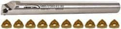 Hertel - 0.8" Min Bore Diam, Indexable Boring Bar - Through Coolant - USA Tool & Supply