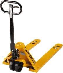 Lift-Rite - 5,000 Lb Capacity, 6-3/4" Lift Industrial Pallet Truck - 2" Min Lift Height, 48" Fork Length x 6" Fork Width, 27" Overall Width - USA Tool & Supply