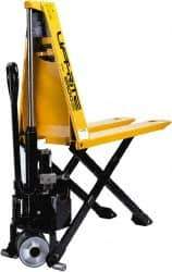 Lift-Rite - 3,000 Lb Capacity, 31-1/2" Lift Industrial Pallet Truck - 3-1/4" Min Lift Height, 48" Fork Length x 7" Fork Width, 20-1/2" Overall Width - USA Tool & Supply
