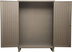 Durham - Locking Storage Cabinet - Steel, 72" Wide x 24" Deep x 84" High, Gray - USA Tool & Supply