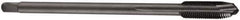 DORMER - M12x1.00 Metric Fine, 3 Flute, Oxide Finish, Cobalt Spiral Point Tap - Plug Chamfer, Right Hand Thread, 100mm OAL, 21mm Thread Length, 9mm Shank Diam, 6H Class of Fit, Series EP11 - Exact Industrial Supply