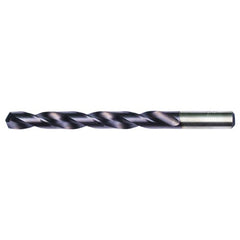 #39 RHS / RHC HSS-CO 8% (M42) 135 Degree Split Point Heavy Duty Cobalt Drill - TiAlN - Exact Industrial Supply